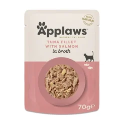 Applaws Cat Adult Tuna Fillet with Salmon in Broth 70 g
