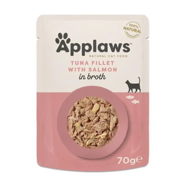 Applaws Cat Adult Tuna Fillet with Salmon in Broth 70 g