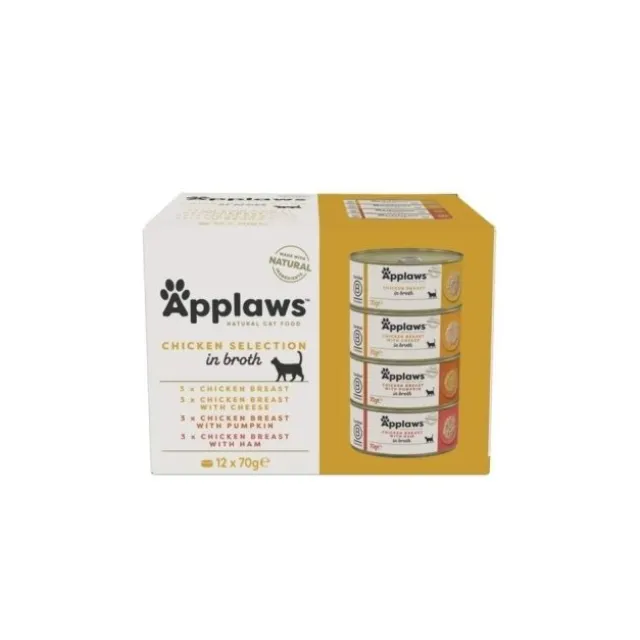 Applaws Cat Chicken Selection in Broth 12x70 g