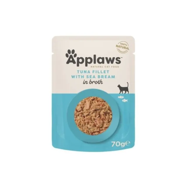 Applaws Cat Tuna & Sea Bream in Broth 70 g