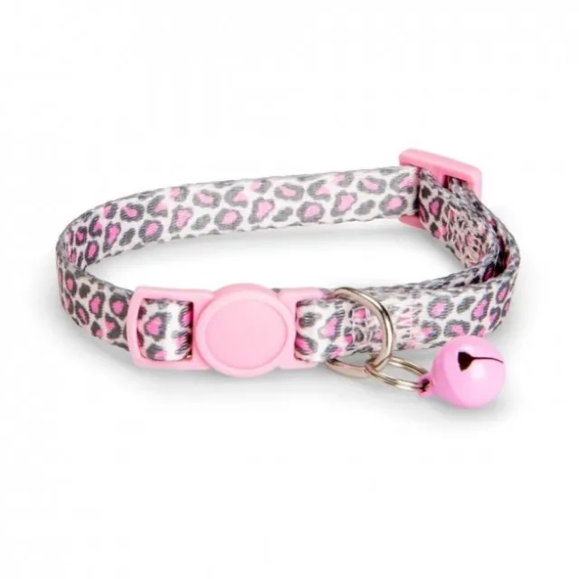 Basic Cat Halsband Rosa Leopard