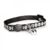Basic Cat Reflective Halsband Dödskalle Svart