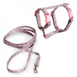Basic Cat Sele + Koppel Rosa Leopard