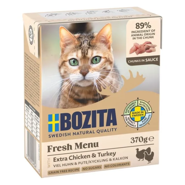 Bozita Bitar i sås Kyckling & Kalkon 370 g