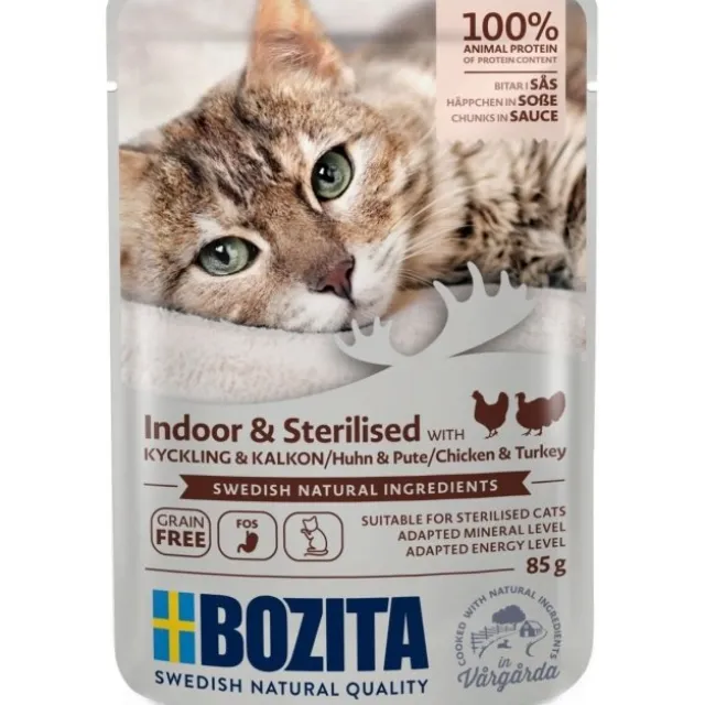 Bozita Indoor & Sterilised Kyckling & Kalkon i Sås 85 g