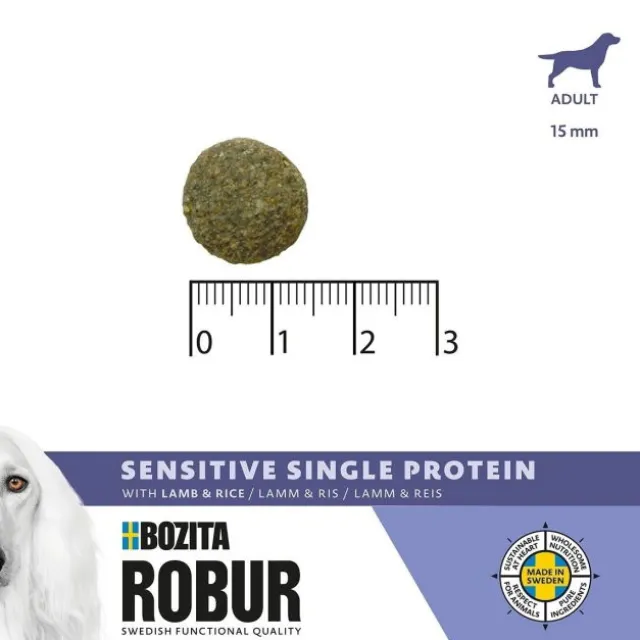 Bozita Robur Dog Adult Sensitive Single Protein Lamm & Ris