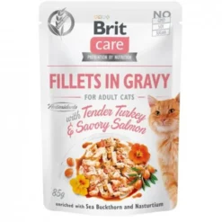 Brit Care Cat Adult Turkey & Salmon in Gravy 85 g
