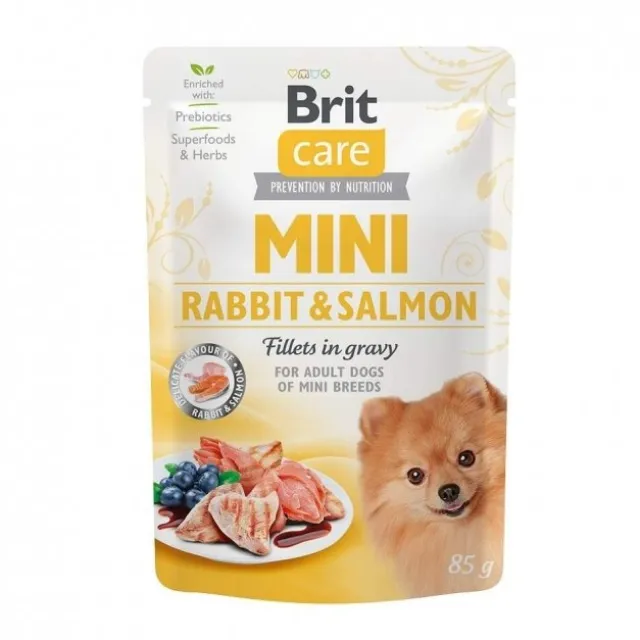 Brit Care Mini Rabbit & Salmon in Gravy 85 g