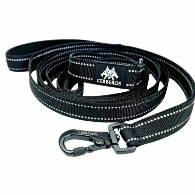 Cerberos Hundkoppel 3 m Svart