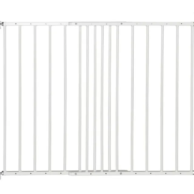 DogSpace Lucky Hundgrind Utdragbar Vit 62,5-106,8x72,5 cm