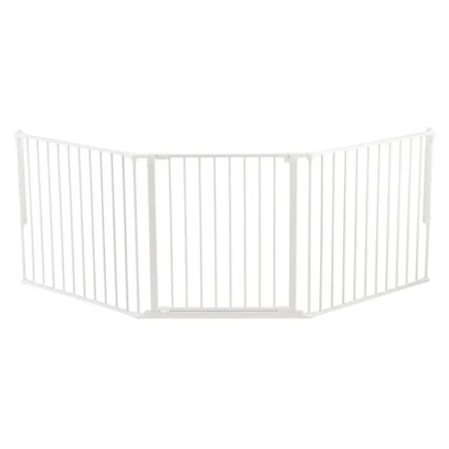 DogSpace Max Hundgrind Vikbar Vit 90-223x70,5 cm
