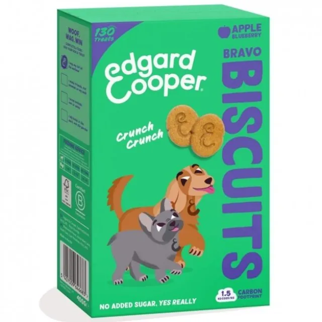 Edgard & Cooper Hundkex Äpple & Blåbär 400 g