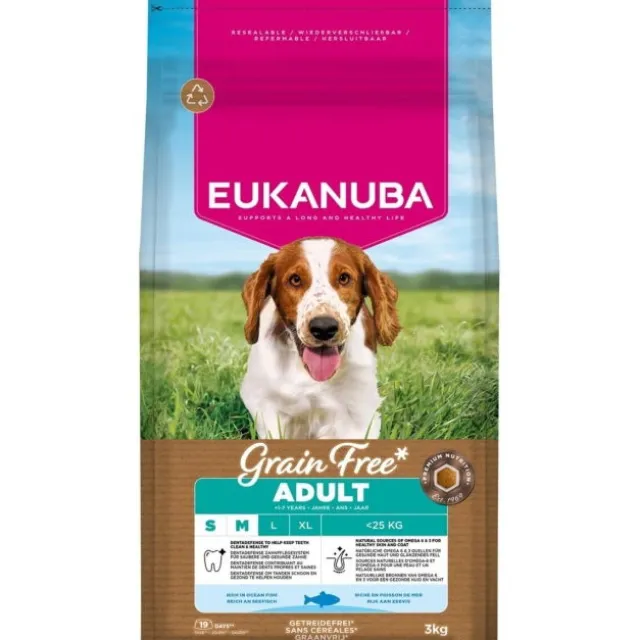 Eukanuba Dog Grain Free Adult Small & Medium Breed Ocean Fish