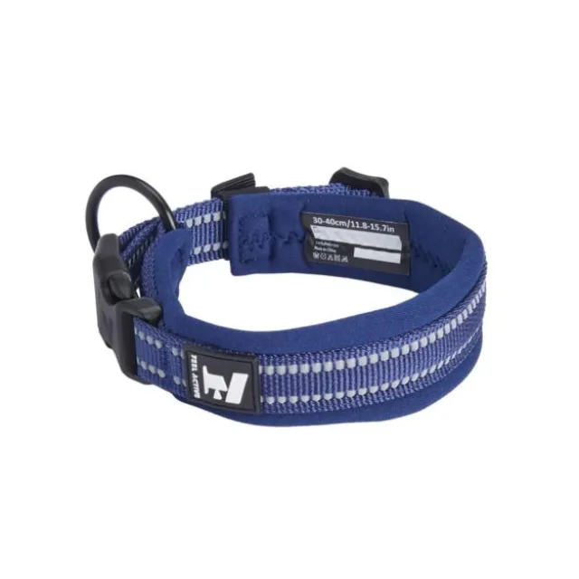 Feel Active Vadderat Hundhalsband Mörkblå