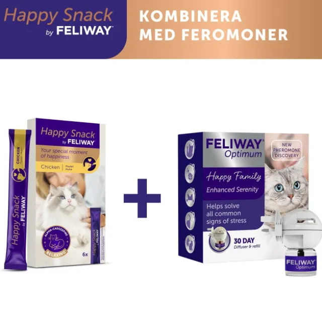 Feliway Happy Snack Kyckling 6 x 15 g