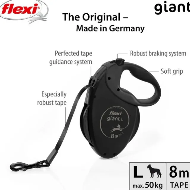 Flexi Giant L Black Edition 8 m Band