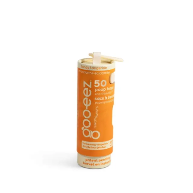 Goo-eez Bajspåsar med Hållare Tangy Tangerine 50-pack