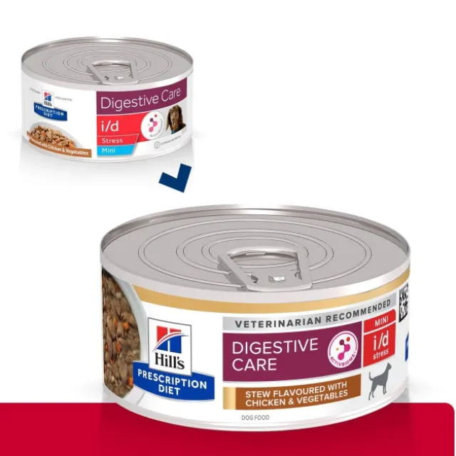 Hill's Prescription Diet Canine i/d Digestive Care Stress Mini Chicken & Vegetables 156 g