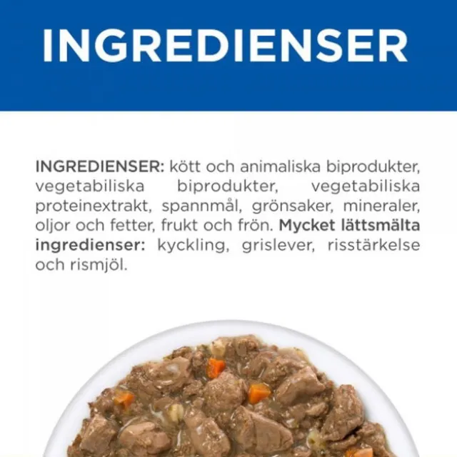 Hill's Prescription Diet Feline Gastrointestinal Biome Digestive Care/Fibre Care Stew Chicken & Vegetables 82 g