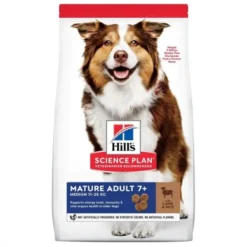 Hill's Science Plan Dog Mature Adult 7+ Medium Lamb & Rice