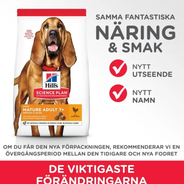Hill's Science Plan Dog Mature Adult Light Medium Breed Chicken