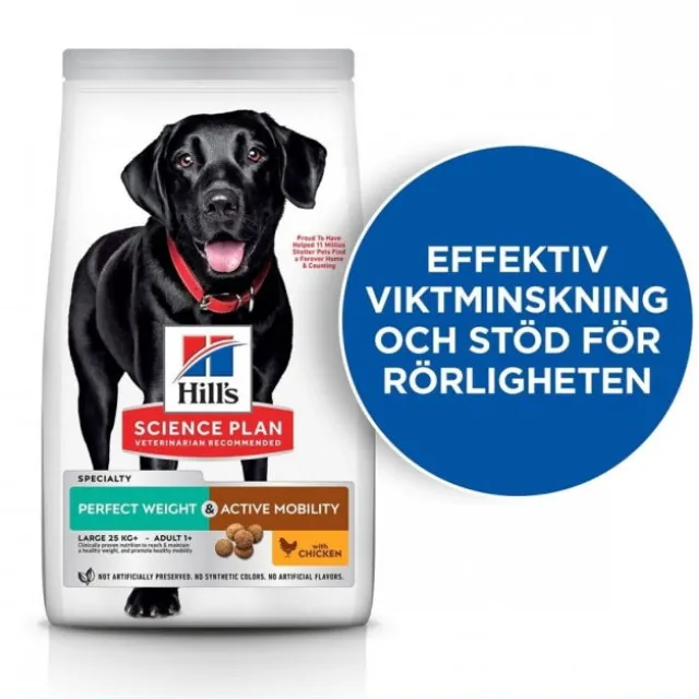 Hill's Science Plan Dog Perfect Weight & Active Mobility Adult Large with Chicken 12 kg