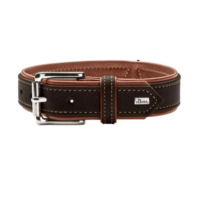 Hunter Canadian UP Hundhalsband Läder Svart