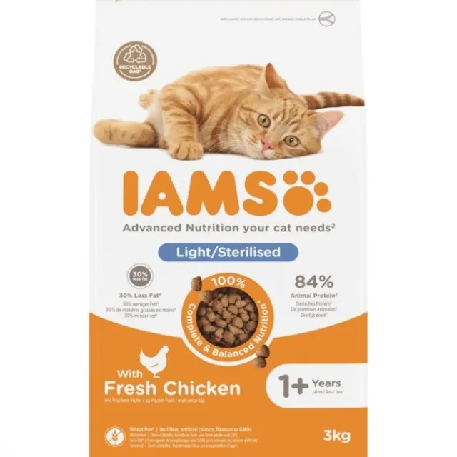 Iams for Vitality Cat Adult Light/Sterilised Chicken