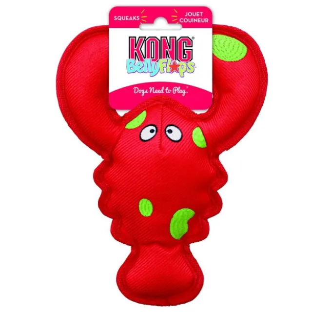 KONG Belly Flops Hummer Röd 28 cm