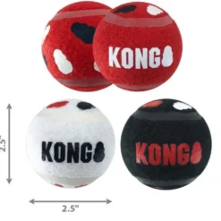 KONG Signature Sport Bollar M 6 cm 3-pack