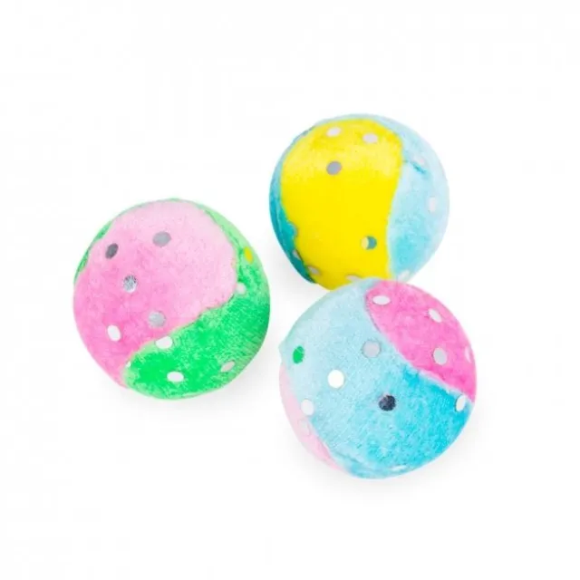 Little&Bigger Pure Purr Färgglada Bollar 3-pack