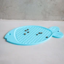 Little&Bigger Silicone Place Mat Fish Aqua