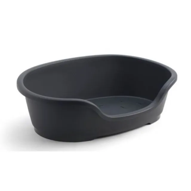 Moderna Domus Hundbädd Plast Oval Svart