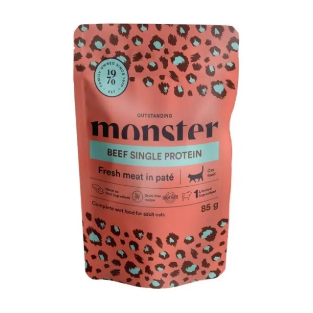 Monster Cat Adult Beef 85 g