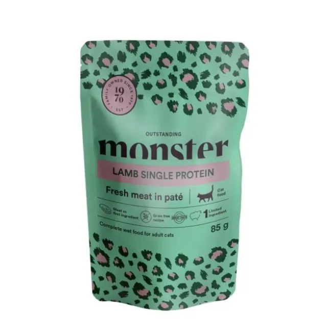 Monster Cat Adult Lamb 85 g