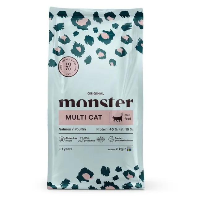 Monster Cat Adult Multicat Salmon & Poultry