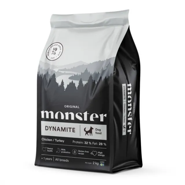 Monster Dog Adult All Breeds Dynamite Chicken & Turkey