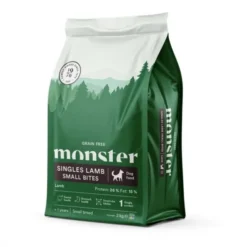 Monster Dog Adult Grain Free Singles Lamb Small Bites