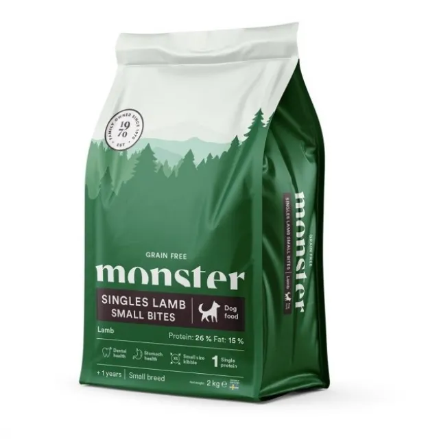 Monster Dog Adult Grain Free Singles Lamb Small Bites