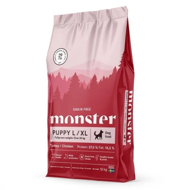 Monster Puppy Grain Free Large & XL Turkey & Chicken 12 kg