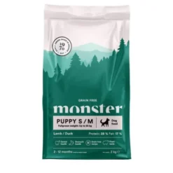 Monster Puppy Grain Free Small&Medium Breed Lamb & Duck