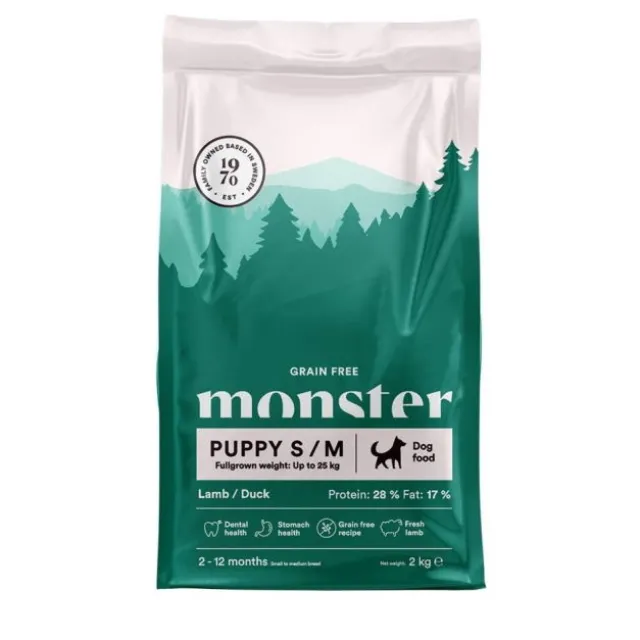 Monster Puppy Grain Free Small&Medium Breed Lamb & Duck