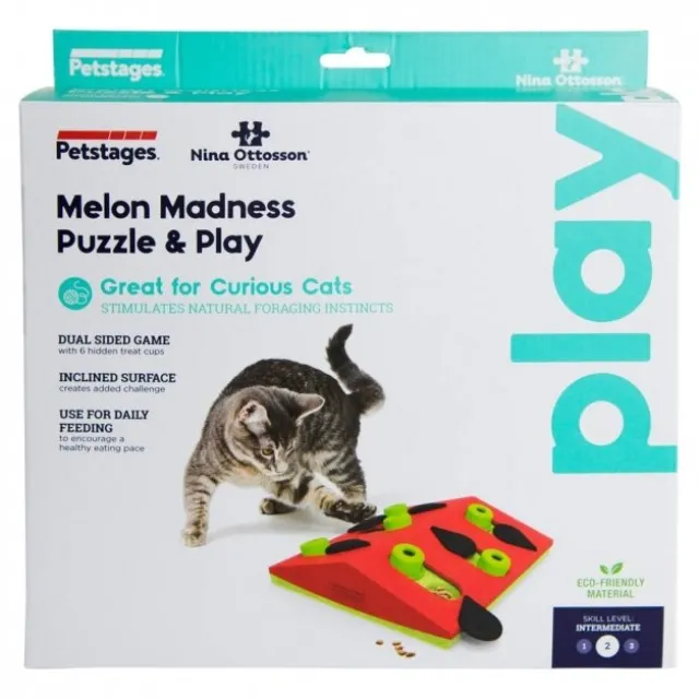 Nina Ottosson Cat Melon Madness Puzzle and Play Röd