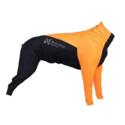 Non-stop Dogwear Protector Hundoverall för Tikar Svart & Orange