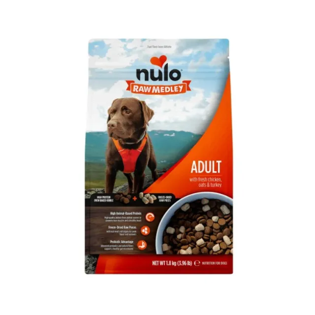 Nulo Dog Adult Raw Medley Fresh Chicken, Oats & Turkey