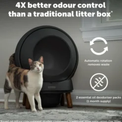 PetSafe SmartSpin Självrensande Kattlåda Svart
