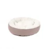 Resploot Sherpa Rund Kattbädd 45 cm Beige