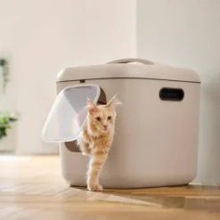 Rotho MyPet Biala Kattlåda med Tak XL Cappuccino