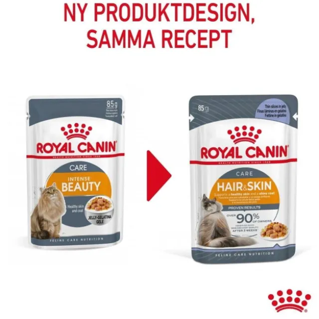 Royal Canin Hair & Skin Care Jelly Adult våtfoder för katt 12 x 85 g