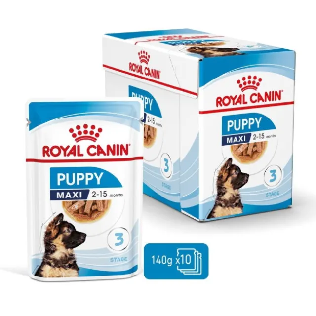 Royal Canin Maxi Puppy Gravy våtfoder för hundvalp 10x140g